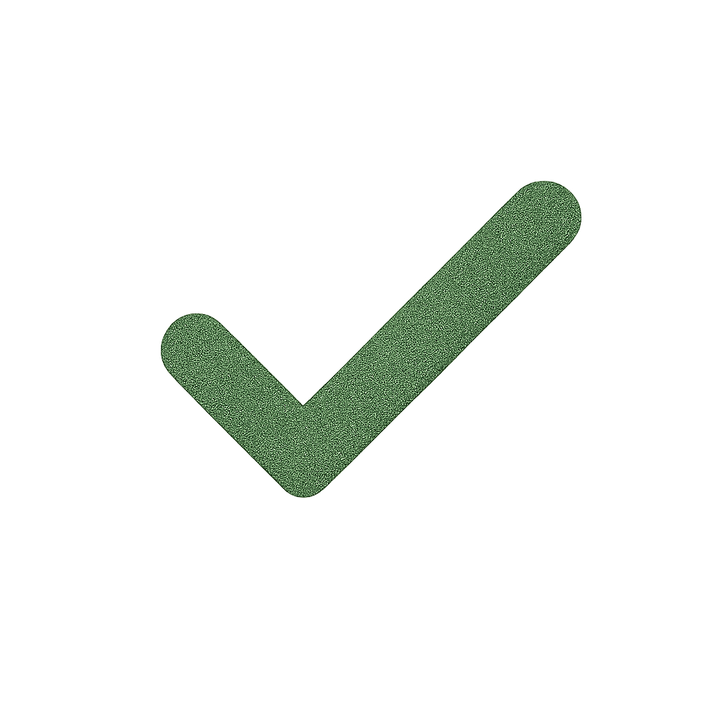 Tick  checkmark icon small and green